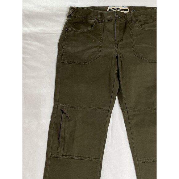 Daughters of the Liberation Anthropologie Washed‎ Olive Green Cargo Trousers 6 - Picture 4 of 10